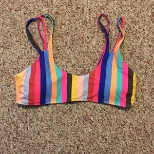 Striped swim top